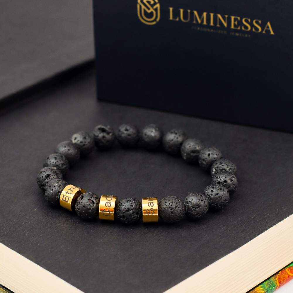 Personalized Lava Bracelet for Men │ LUMINESSA JEWELRY – Luminessa Jewelry