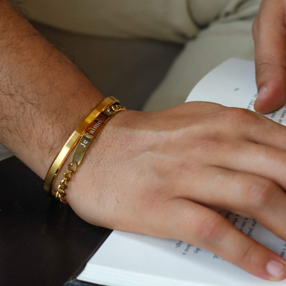 Gold Cuff Bracelet Homme Jonc Or Bracelet Jonc Homme Or Bijouterie MBH